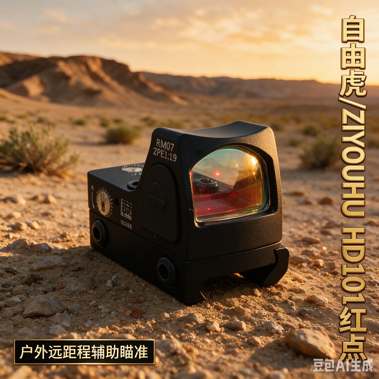 黑色红点瞄准镜 镜头内红色光点 可安装导轨详情4