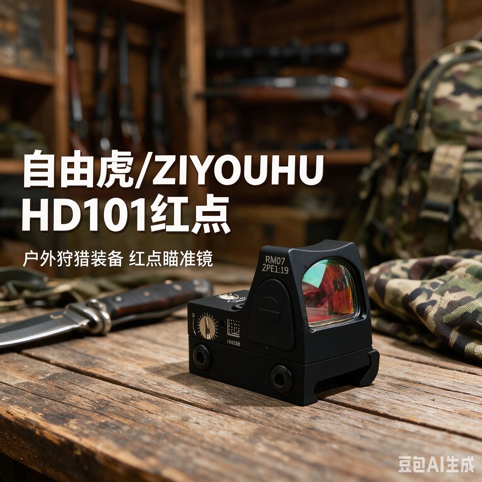 黑色红点瞄准镜 镜头内红色光点 可安装导轨详情8