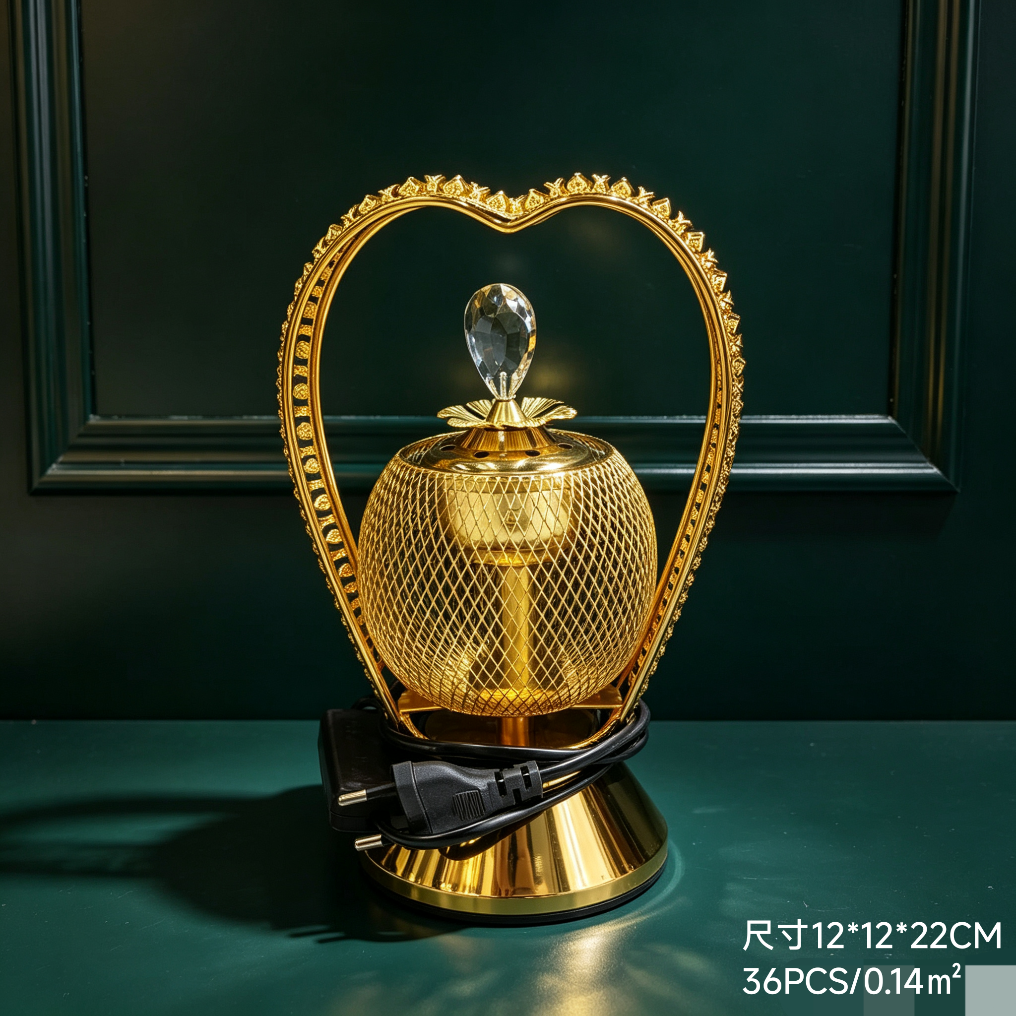 手工精铸铜制香炉 阿拉伯纹饰香薰工艺品居家禅意礼品