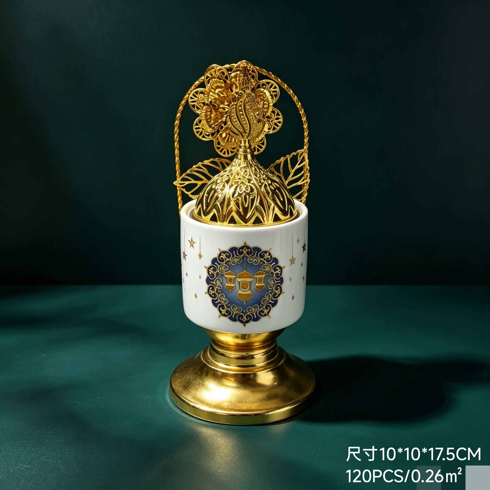 金属香薰炉阿拉伯风格香插工艺品家用香道礼品