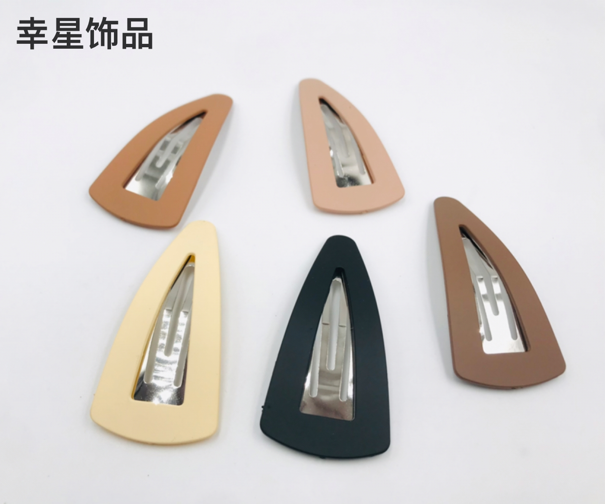 The side bangs clip of the hair clip, the simple bb clip for autumn and winter, the frosted clip on the front forehead, and the seamless hair clip accessory Specification image