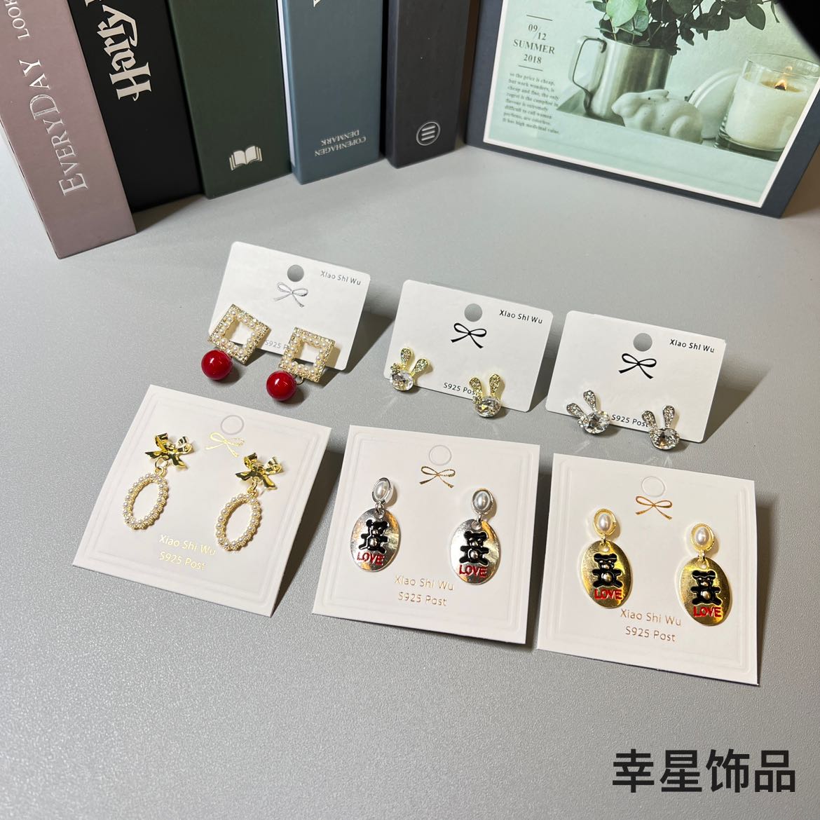 龙虾扣/彩色弹簧圈扣/免钉扣绑带/饰品pvc软胶/银扣头白底实物图
