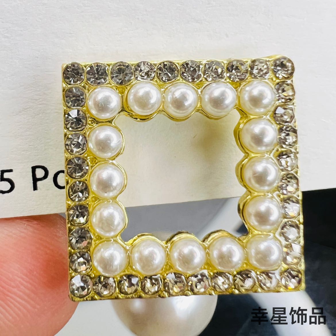 新款仿珍珠耳环花朵长短款耳坠小众气质耳钉简约大方高雅耳饰首饰图