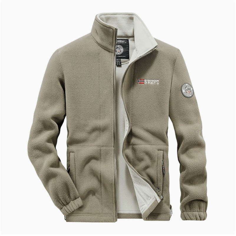 Outdoor casual down jacket, fashionable and trendy men's coat, new winter men's fleece thickened, warm and windproof top Application Scenario