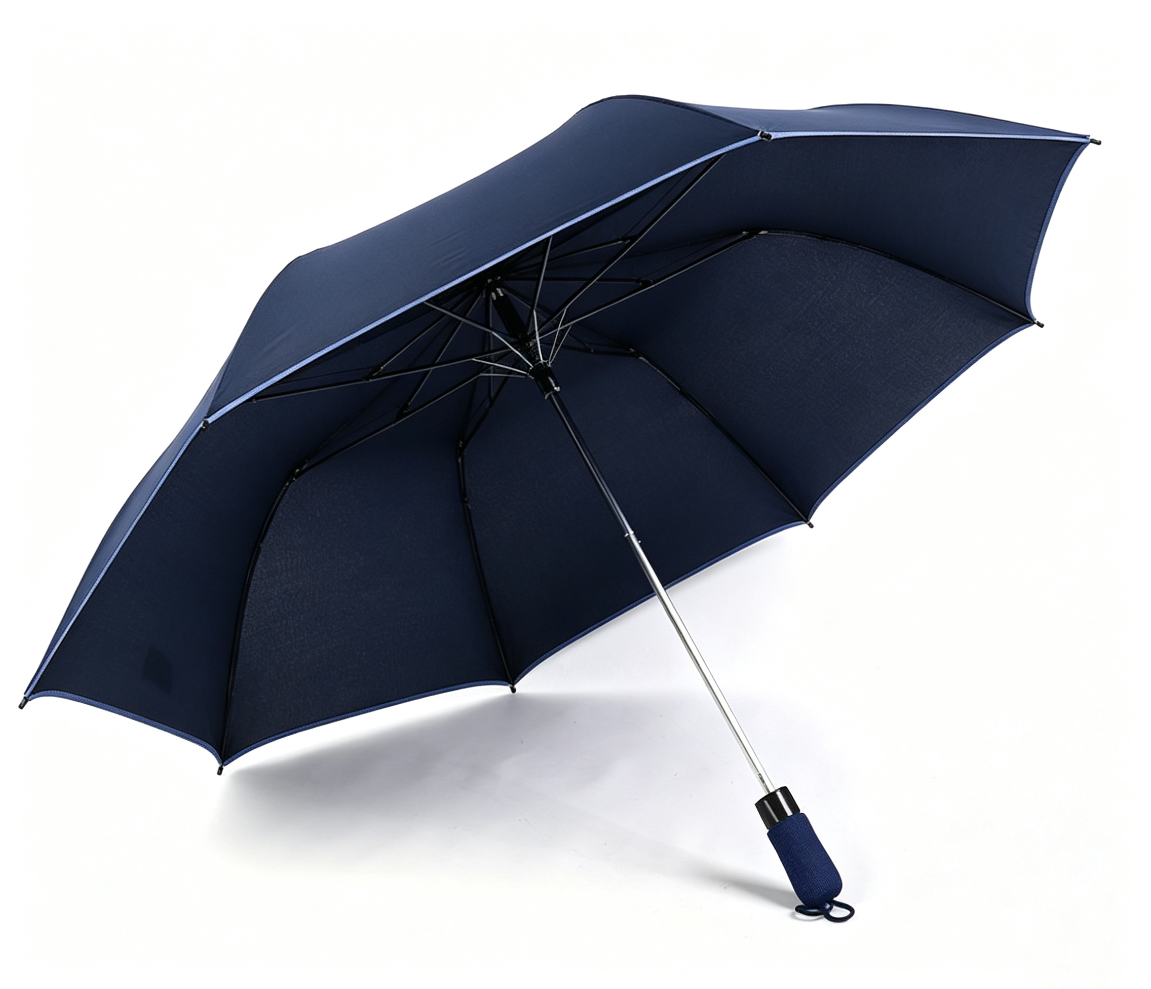 Hengdun multi-color optional three-fold automatic umbrella, thickened umbrella surface, portable folding umbrella, EVA handle, business commuting, student daily sun protection, rain protection, durable umbrella, customizable logo advertising gift umbrella Specification image