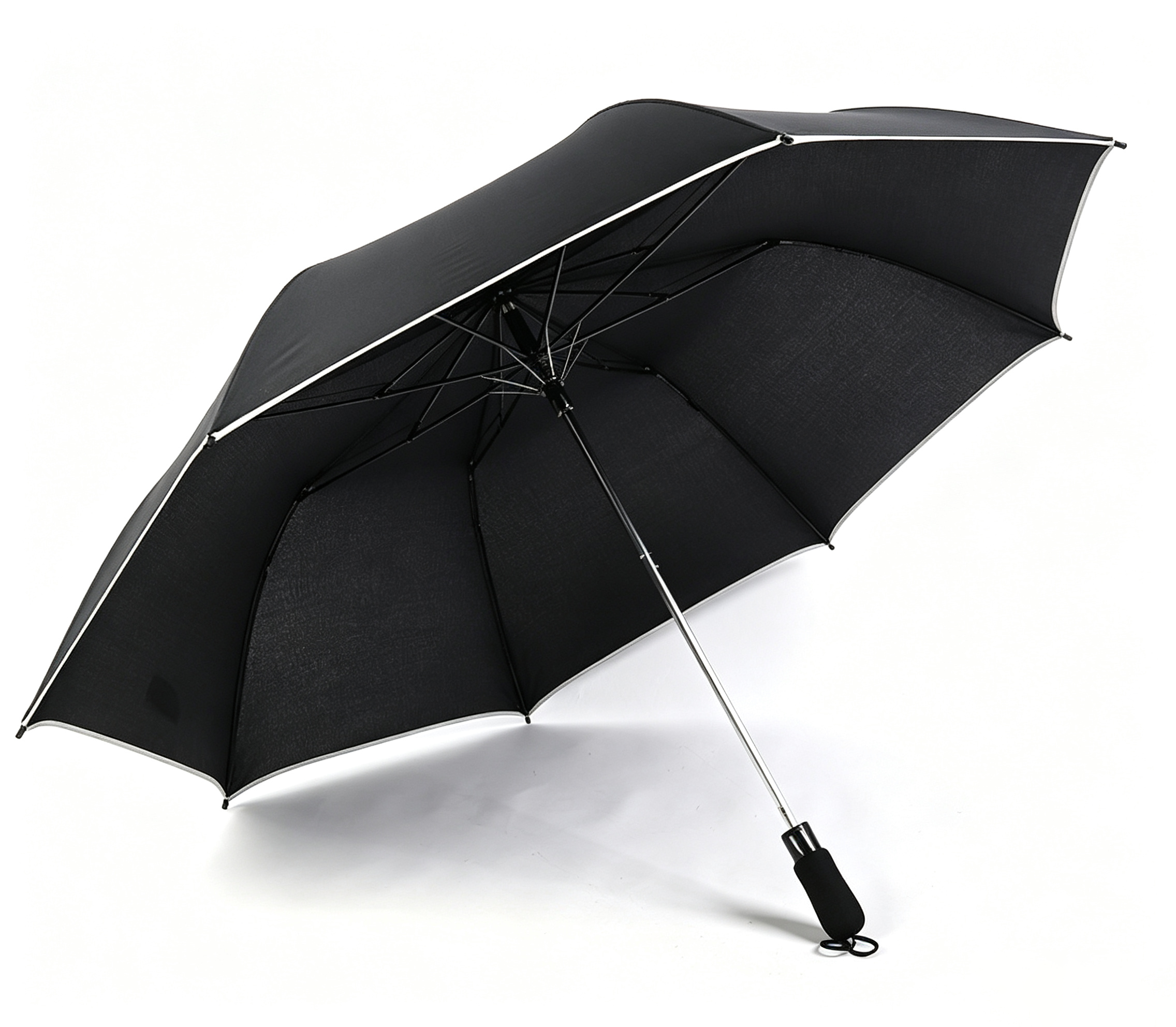 Hengdun multi-color optional three-fold automatic umbrella, thickened umbrella surface, portable folding umbrella, EVA handle, business commuting, student daily sun protection, rain protection, durable umbrella, customizable logo advertising gift umbrella Application Scenario