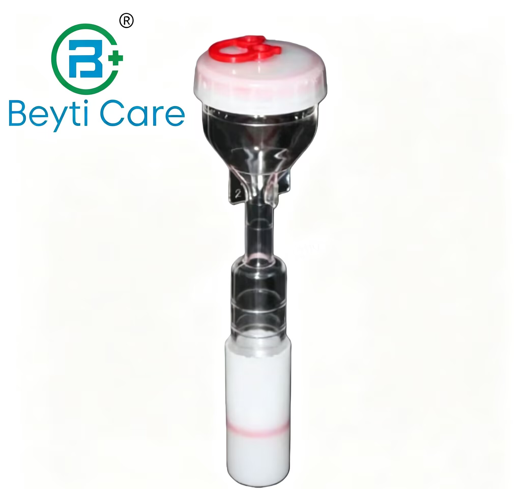 透明玻璃试管香水瓶带红色盖子Y形漏斗滴管设计