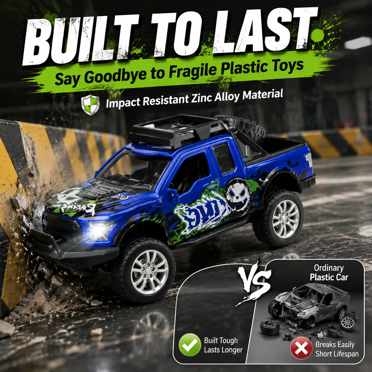 1:32 alloy off-road pickup truck F150, Rebound, door opening, lighting, music, gift and collection details Picture