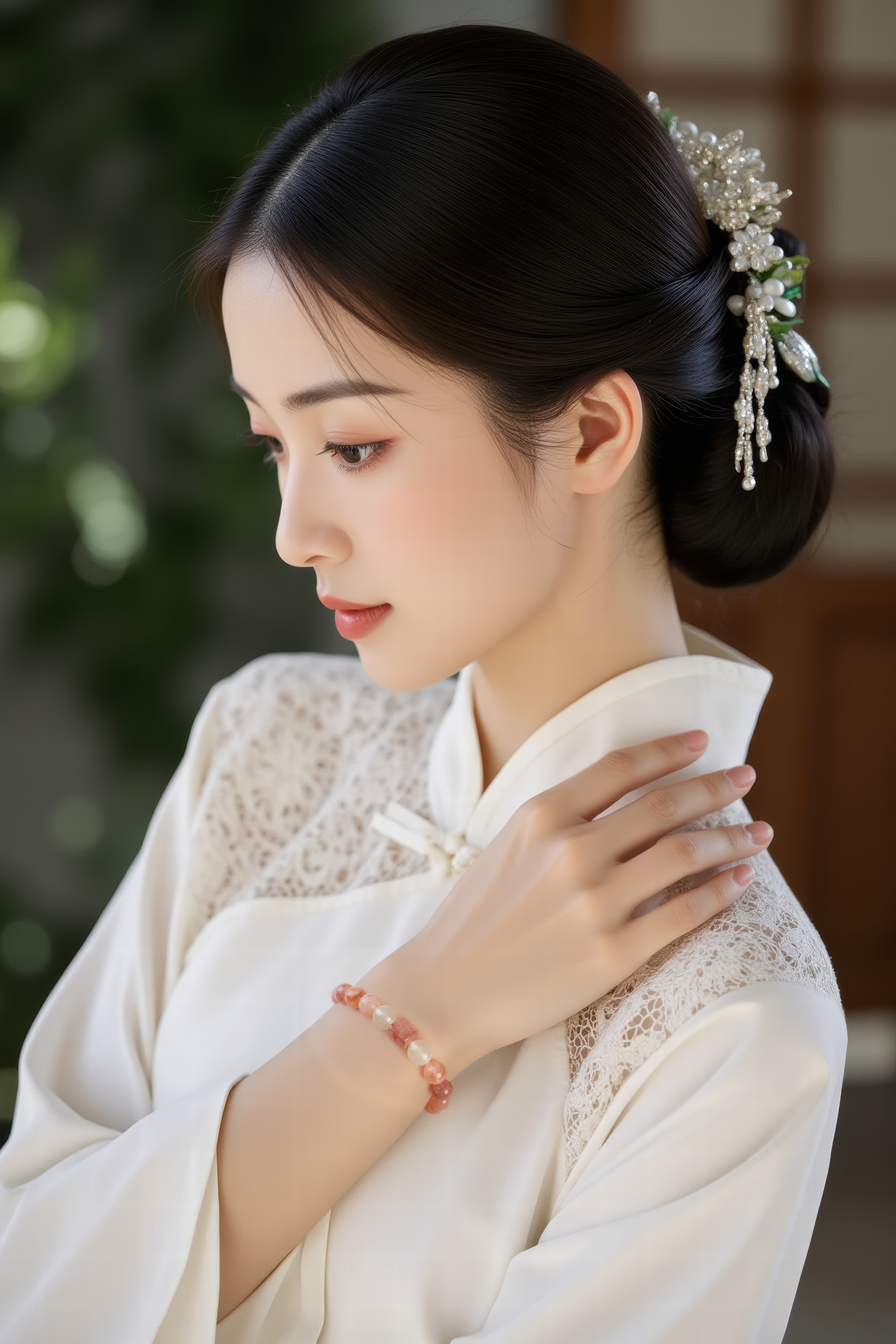 【 Ya Jin Pei Jewelry 】 Large Dot Crystal Fortune and Wealth Multi-Treasure Bracelet Crystal Bracelet and Bracelet Item Picture