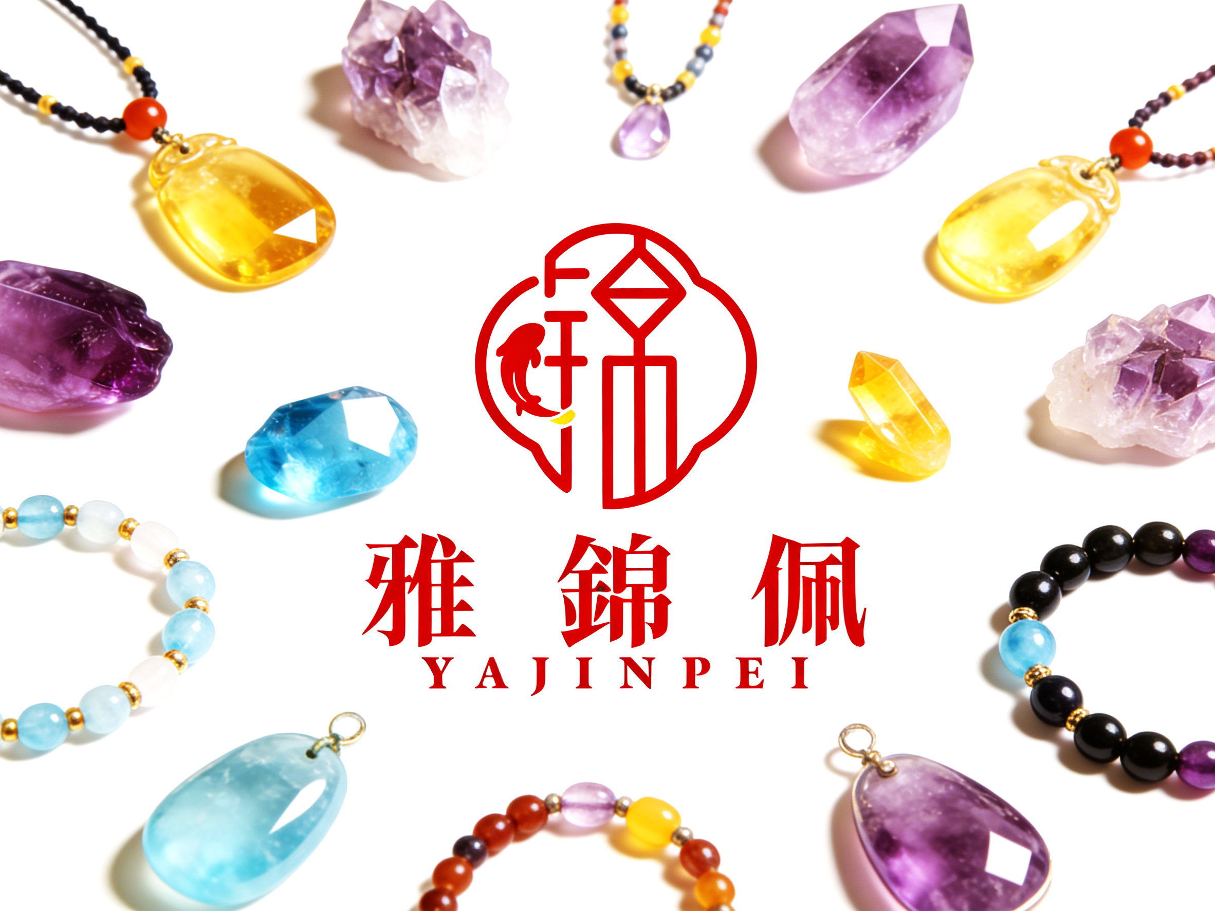 【 Ya Jin Pei Jewelry 】 Large Dot Crystal Fortune and Wealth Multi-Treasure Bracelet Crystal Bracelet and Bracelet Specification image