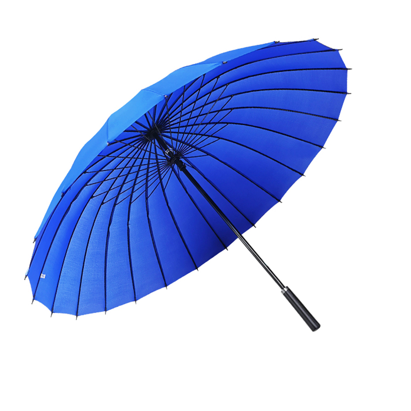 The Hengdun 24-bone reinforced structure long-handled umbrella features thickened ribs for wind resistance and stability. The umbrella surface is waterproof and durable. It is a straight-handled umbrella for daily commuting and supports customization of corporate LOGO gifts and advertising umbrellas details Picture