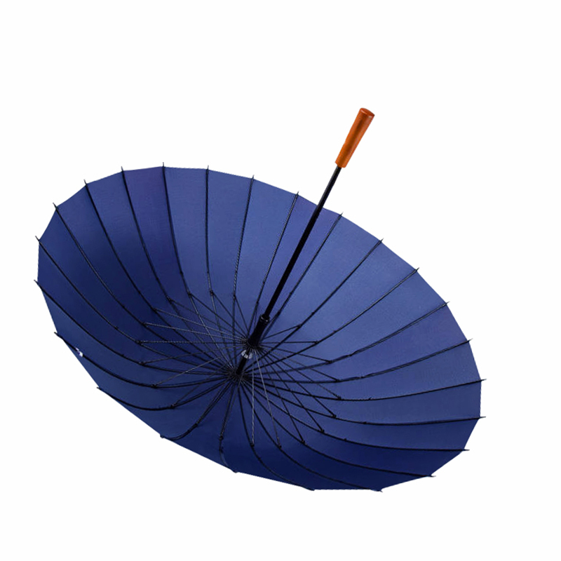 Hengdun 24-bone reinforced ancient-style long-handled umbrella with solid wood handle that can be laser-engraved. Large double-person wind-resistant and sunshade umbrella, suitable for both daily commuting and gifting. Straight-handled umbrella, corporate souvenir, can be printed with logo Application Scenario