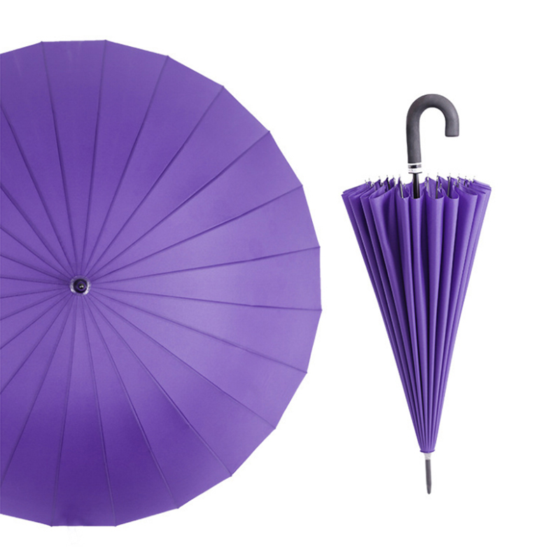 Hengdun 24 Bone water-blooming long-handled curved hook umbrella EVA anti-slip foam handle reinforced wind-resistant straight pole umbrella shows flower patterns when exposed to water multi-color large adult business all-weather umbrella Application Scenario