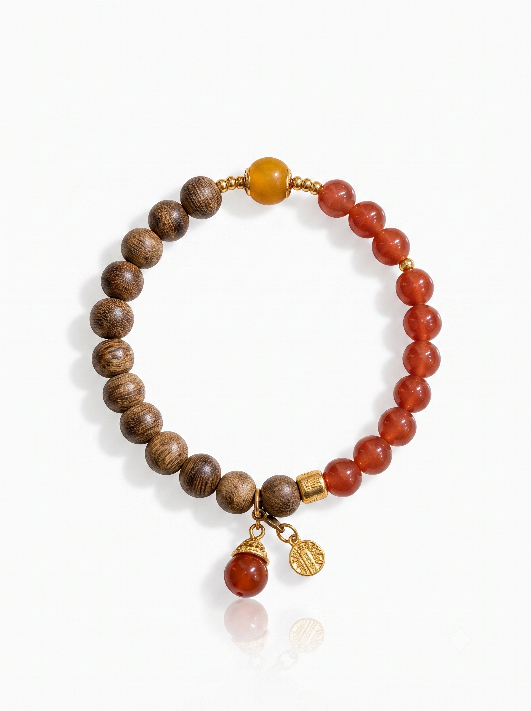 Red agate and fragrant pearl bracelet, natural crystal bracelet, niche design, high-end style bracelet Application Scenario