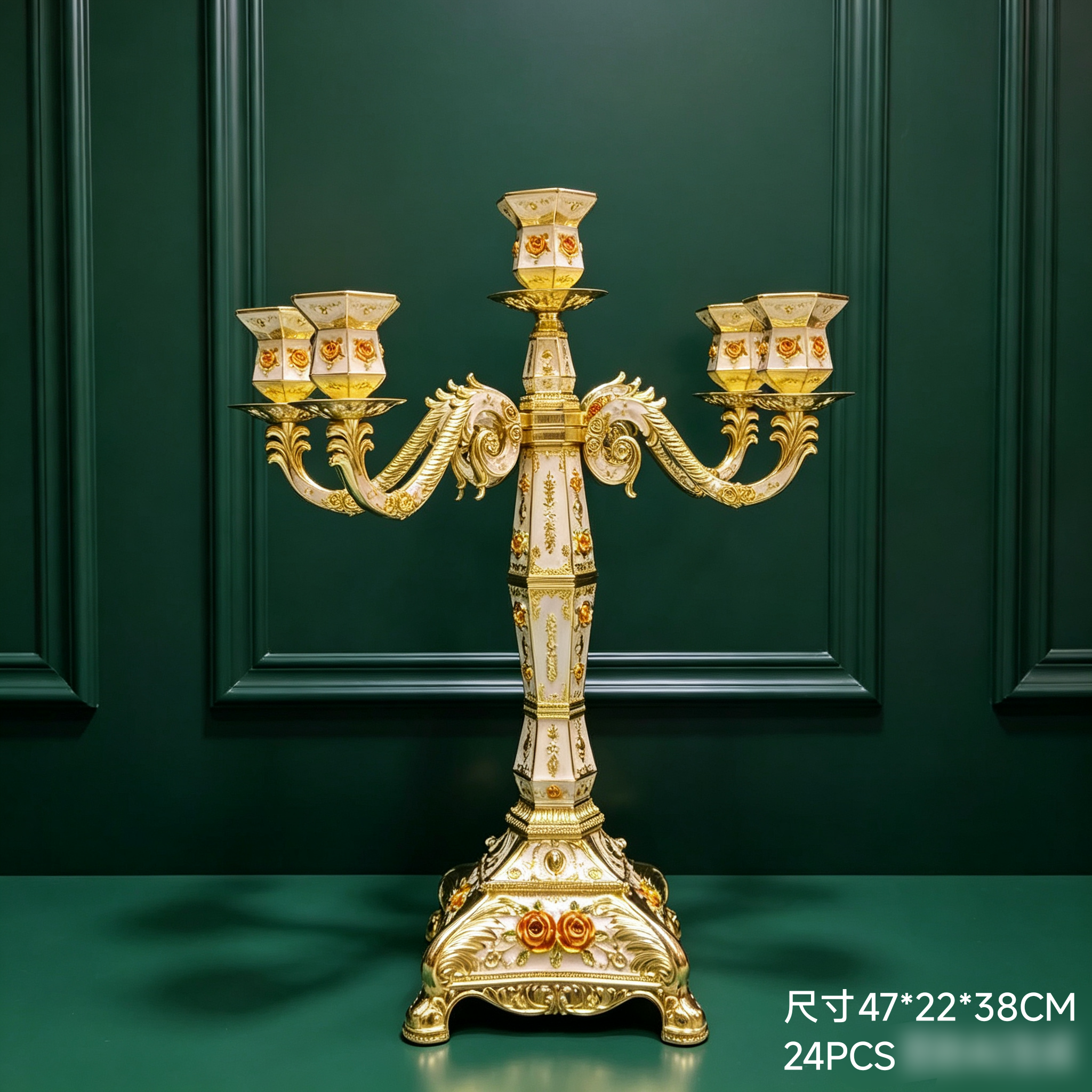 38956 candelabro de cinco cabezas