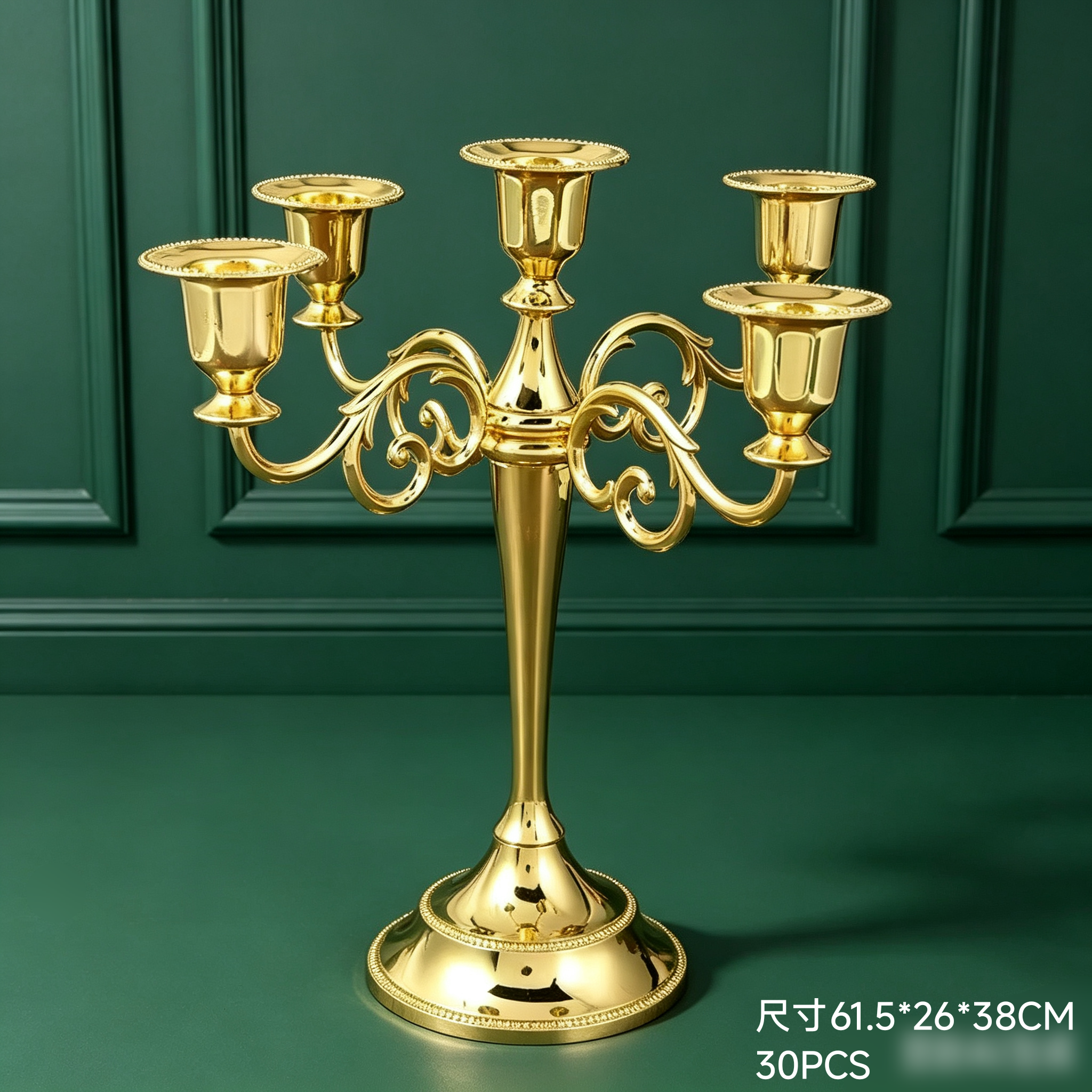 Candelabro de cinco cabezas