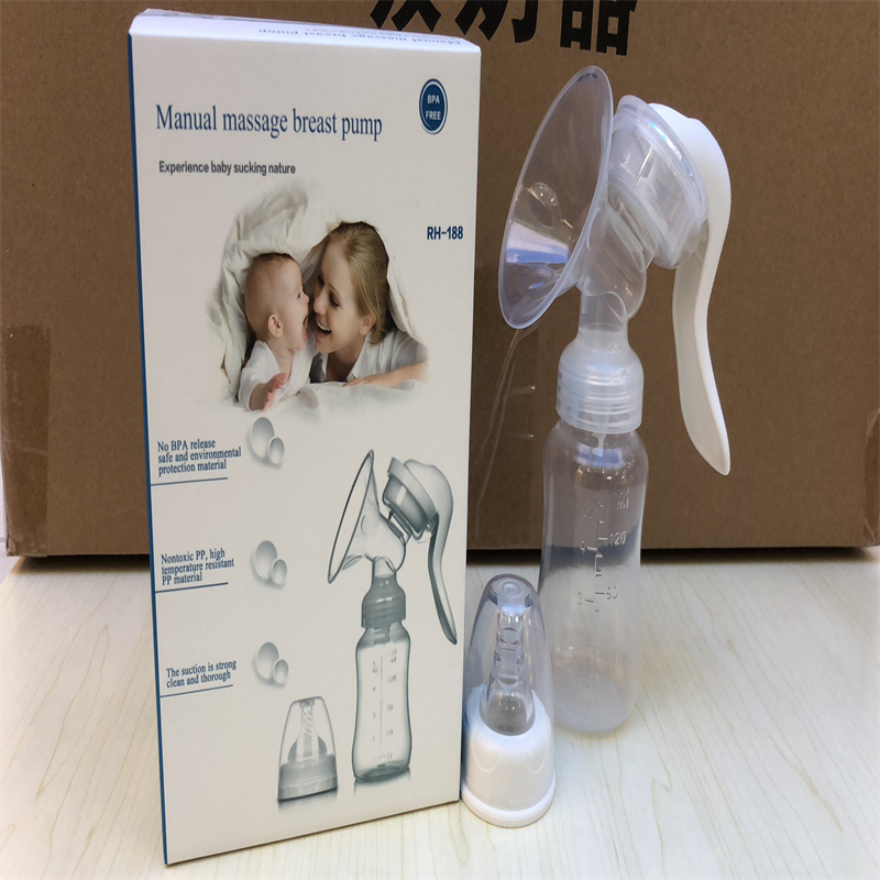 مصاصة الحليب اليدوية البيضاء الخاصة بالأم والأم 150ml مريحة محمولة بشكل مريح