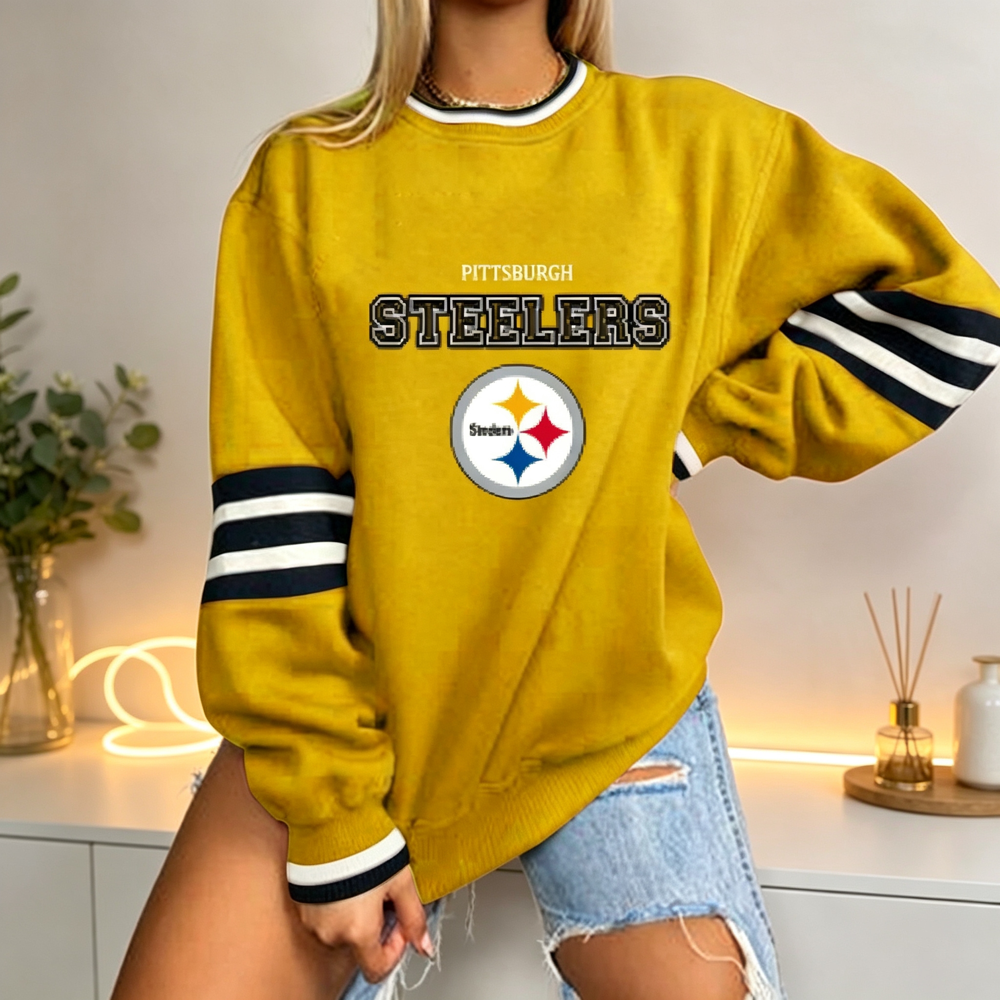 Wholesale of 2026 cross-border women's spring thin printed loose urban casual letter pattern round-neck pullover sweatshirts Application Scenario