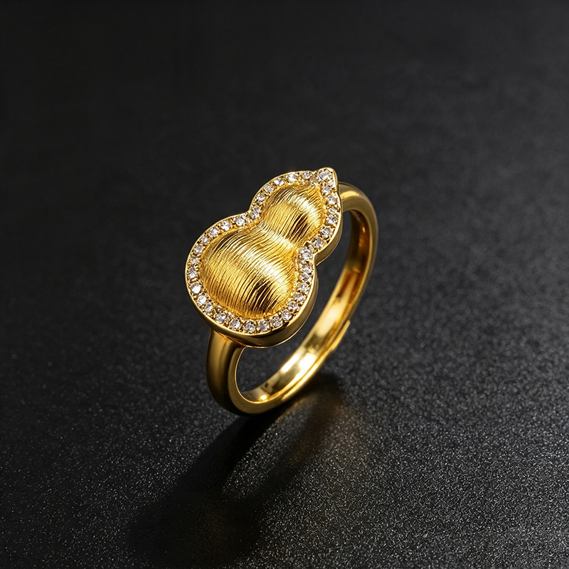 Calabaza dorada forma anillo de acero inoxidable anillo de plata para niños lazo accesorios de moda para el uso de la mano tendencia versátil Application Scenario