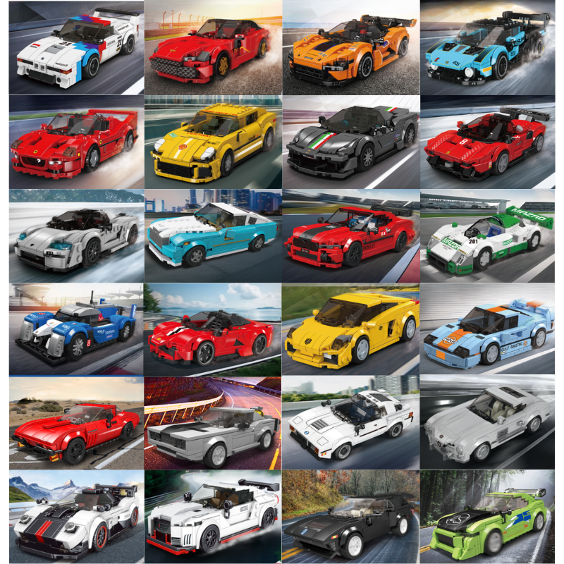 Transportation-related intelligent building block car models, children's educational toys, toy building blocks Application Scenario