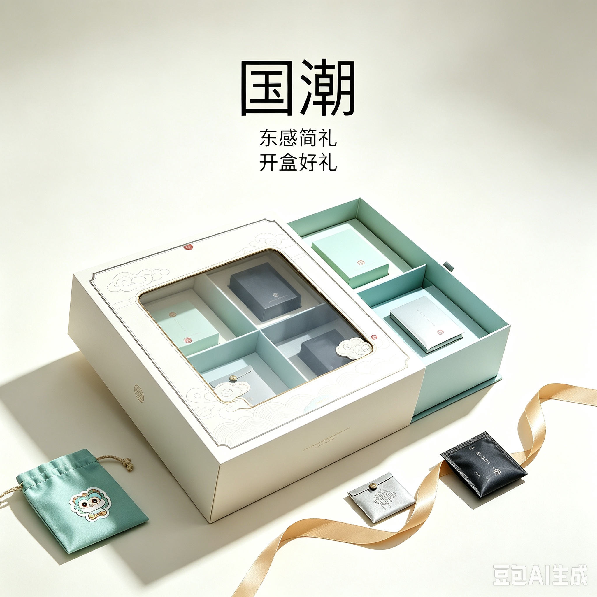 National Trend Beauty Gift Box, Baby gift packaging 3D Stereoscopic gift box, Mother's Day gift Selection 02
