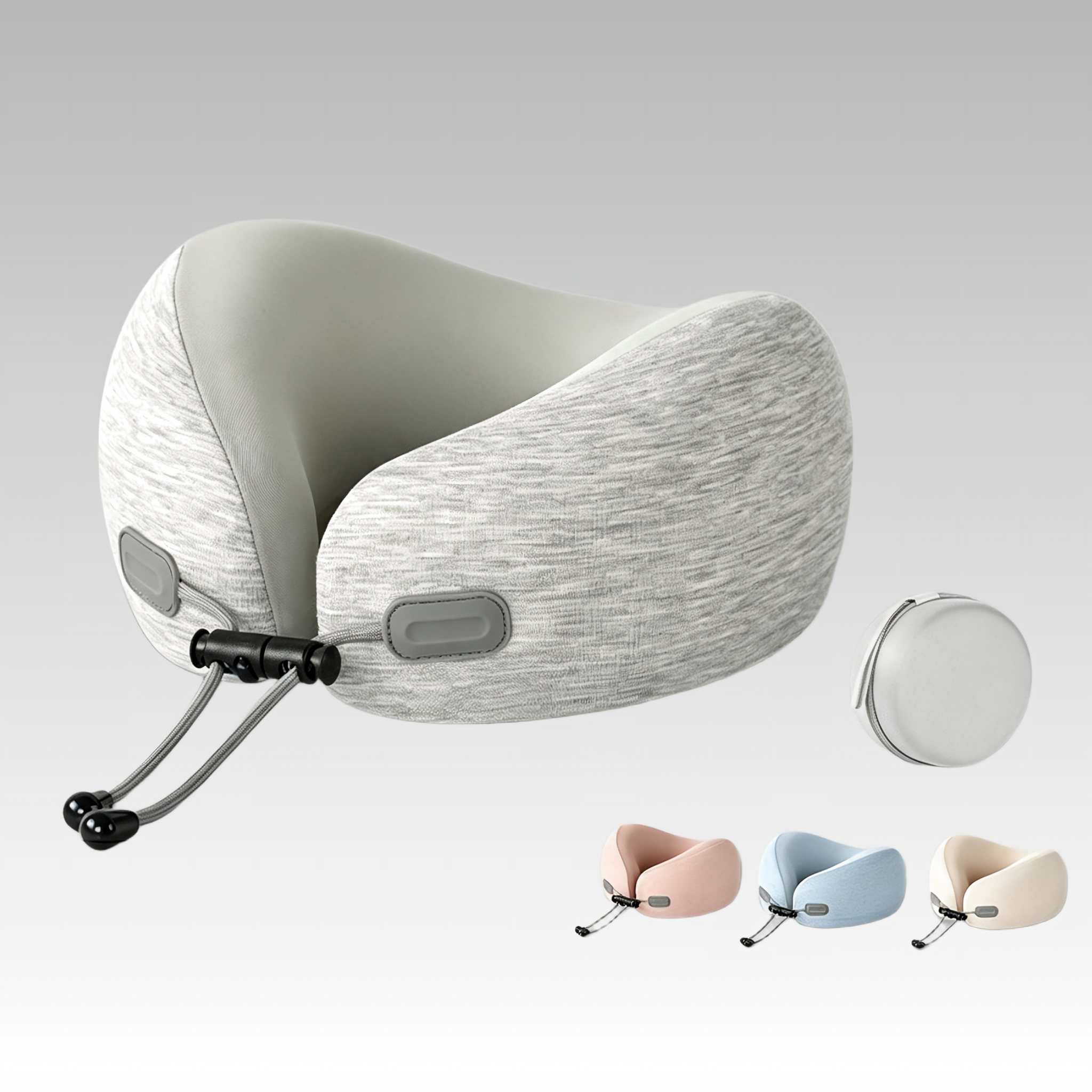 Almohada de seda de hielo en forma de u almohada de viaje almohada de cuello almohada de avión almohada de cabeza de cuello para niñas almohada en forma de u almohada de cuello protector almohada de siesta portátil