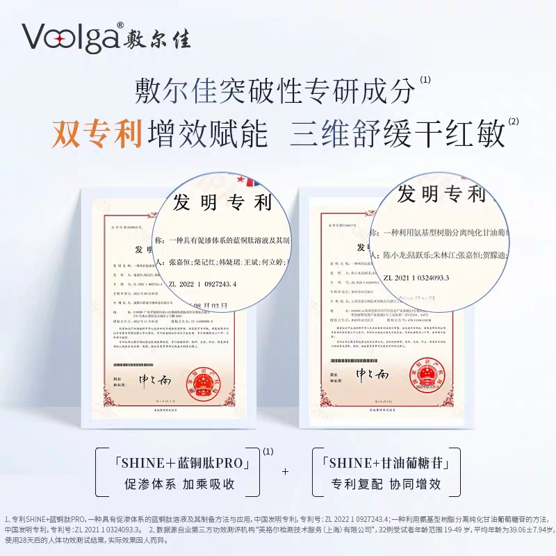 Fuerjia Blue Copper Peptide Anfu Patch Mask 5 pieces per box repairs, moisturizes, hydrates, sooths and hydrates sensitive skin Application Scenario