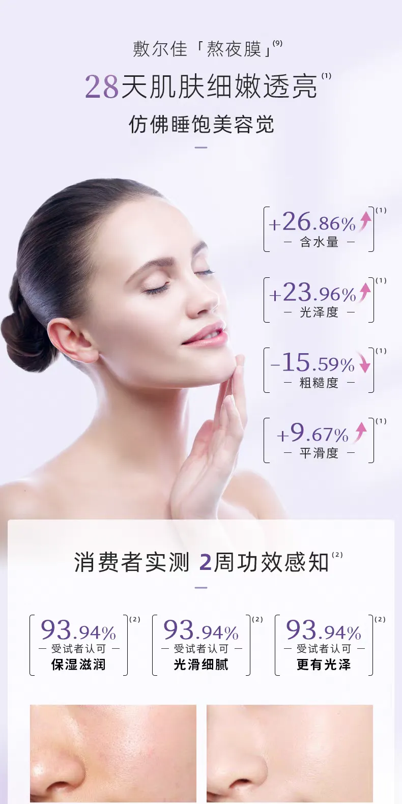 Fuerjia Yikeduoyin Night Repair Patch 5 pieces per box, Hydrating and Moisturizing Mask, Nourishing and repairing sensitive skin, official genuine product detail image 4