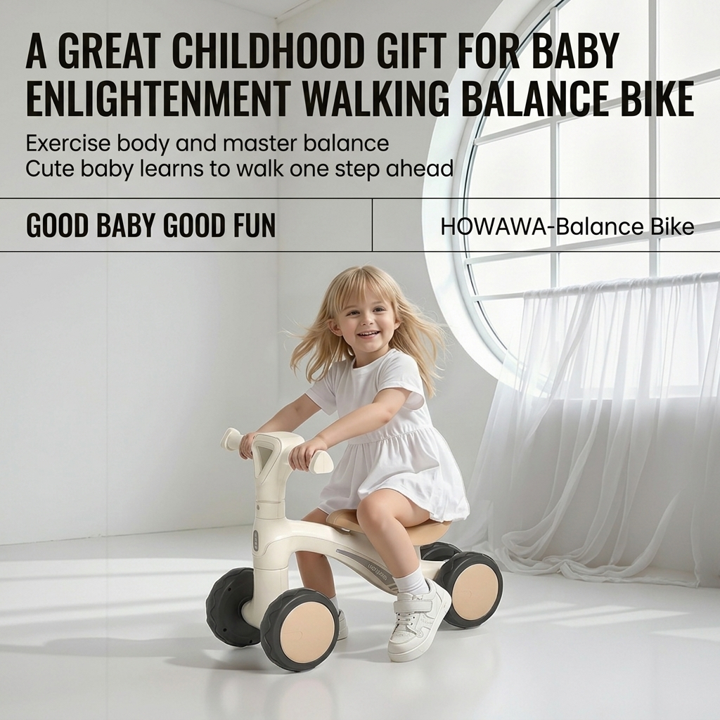 [OSEO] 26Q3#H8918 metros triciclo de juguete blanco para niños niños conveniente para niños triciclo cómodo pic 1