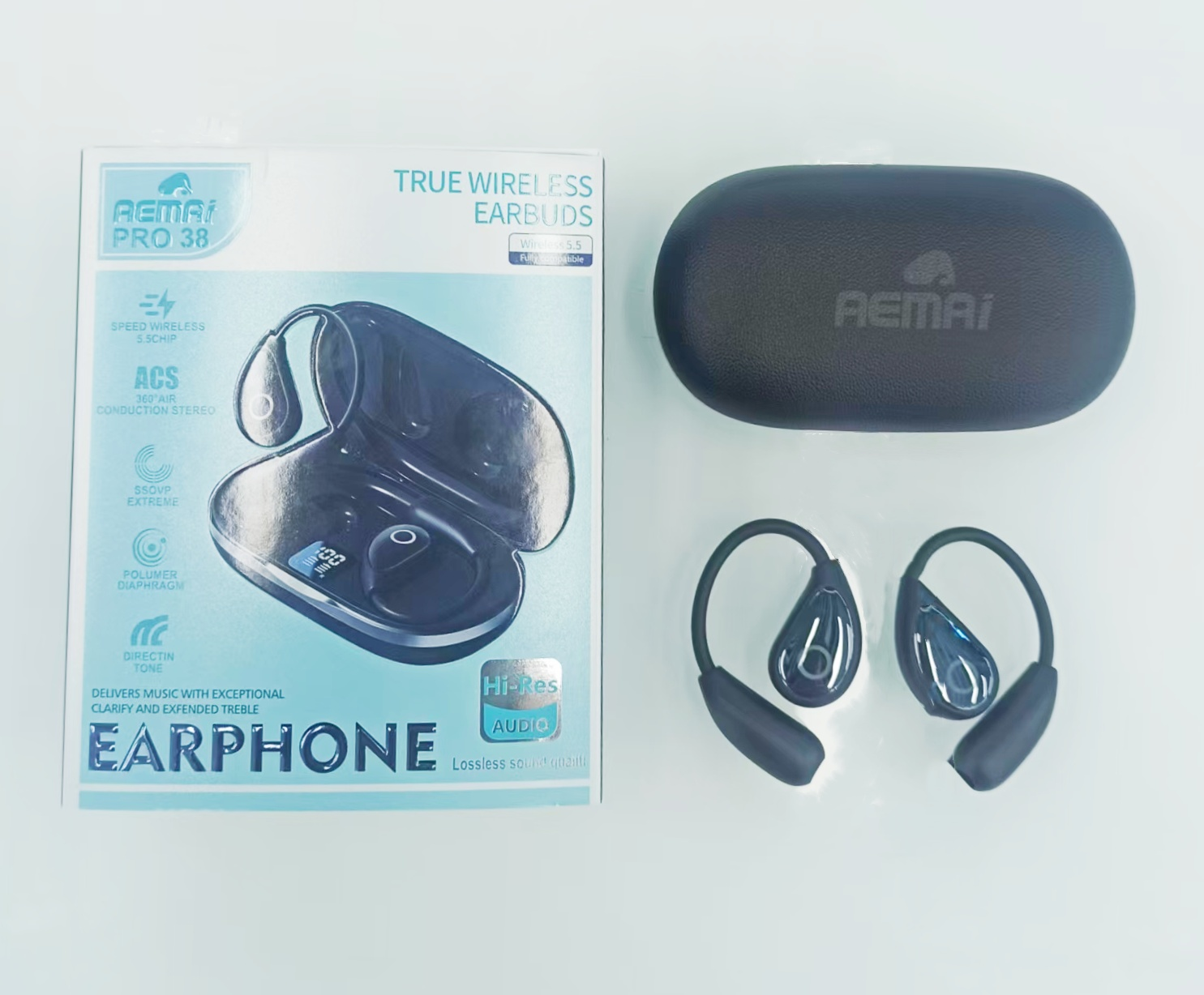 Наушник AEMAi-PRO38, проводящий мобильный наушник bluetooth