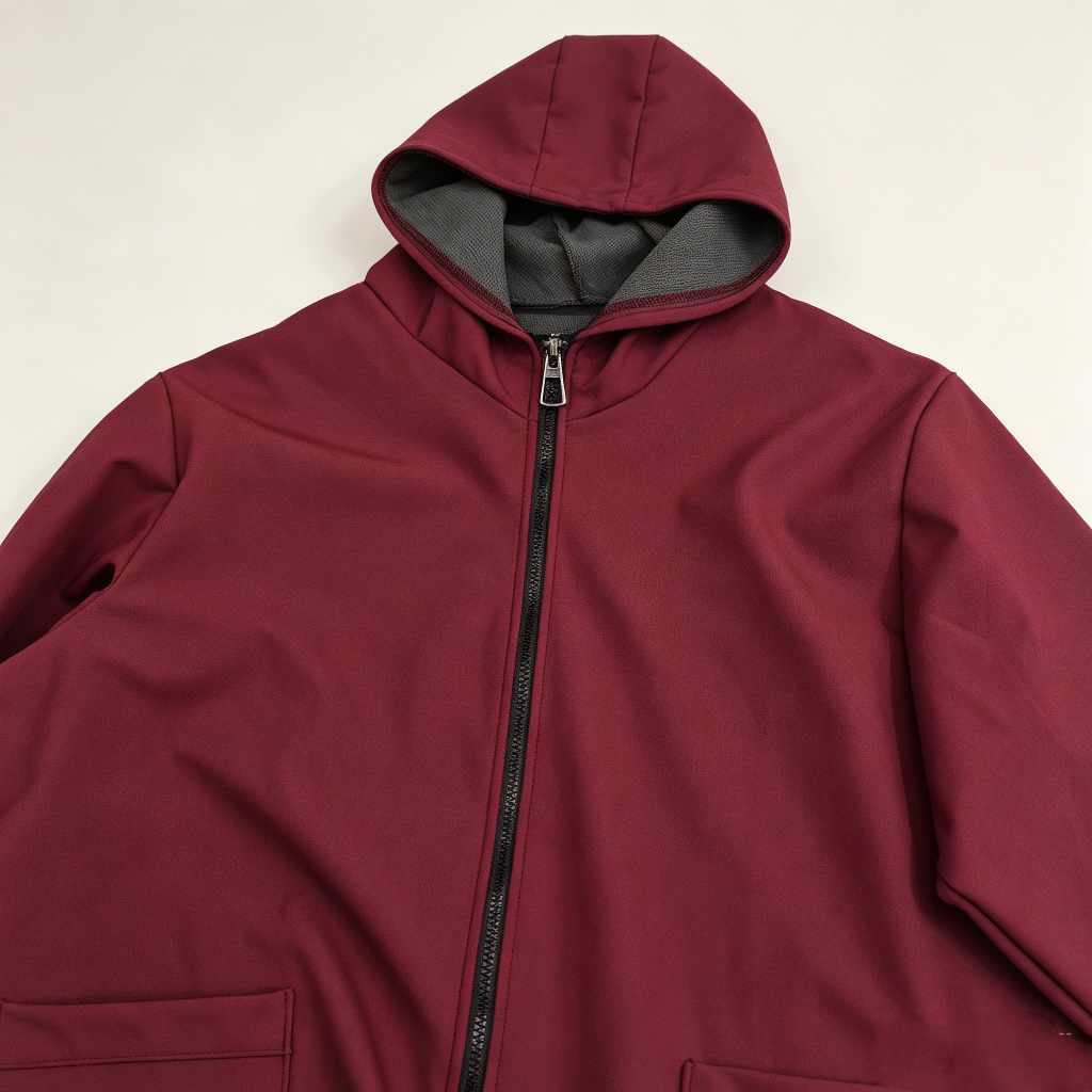 Autumn and winter adult fleece hooded waterproof cover, wine red oil-proof, household chores, dirt-resistant work clothes, zipper large pockets, warm, dust-proof, labor protection coat, wine red fleece hooded cover, waterproof and oil-proof, household chores Application Scenario