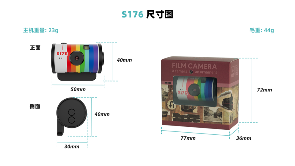 Film mini camera, Thumb Mini camera, mini camera, high-definition pixel color-blocking pendant, portable travel shooting pic 10