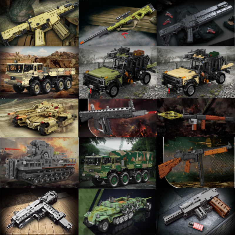 The ship series military series building block model set is suitable for children's assembly and enlightenment toy combinations Item Picture