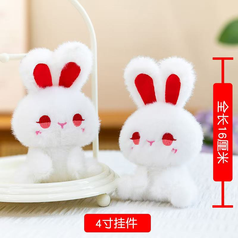 Creative 4-inch plush pendants, claw machine dolls, key pendants, car schoolbag hangers, gifts, cartoon transformation keychains, dress-up dolls, plush toys, cute wholesale Application Scenario