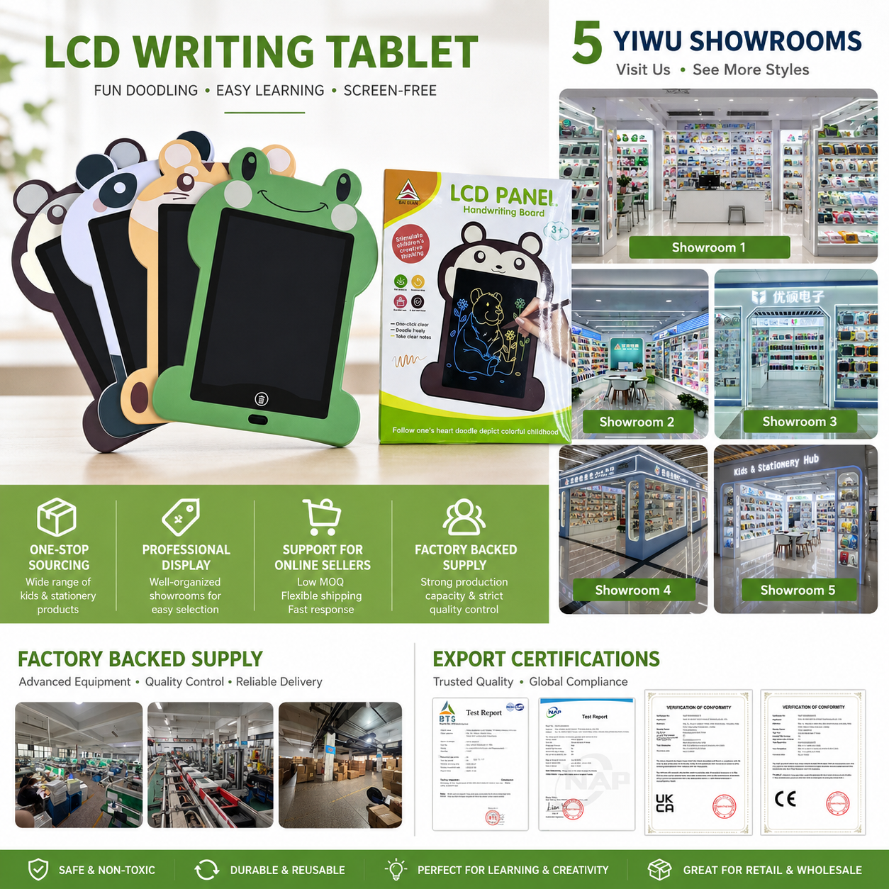 BB9010C factory direct supply LED color cartoon LCD drawing board children's creative graffiti toy Specification image