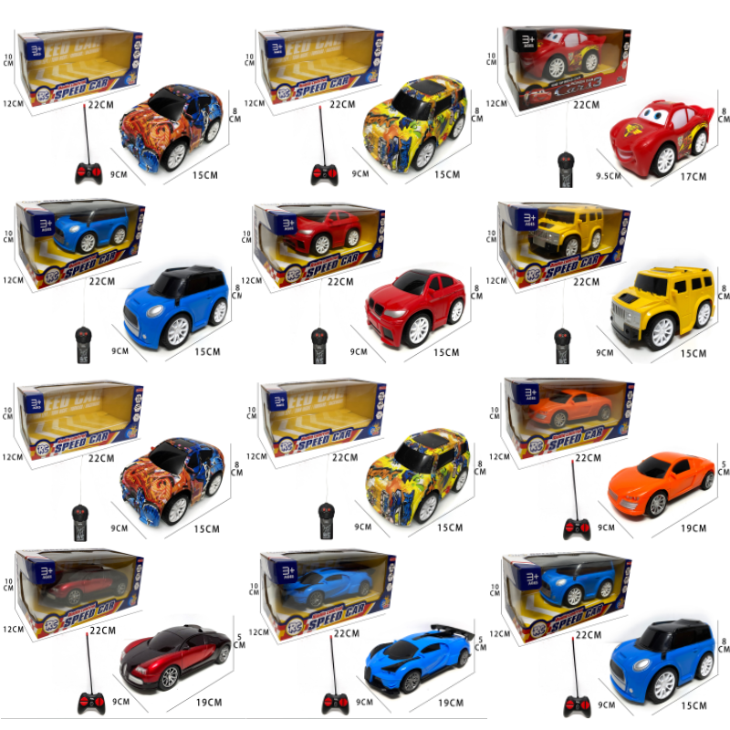 Colorful remote-controlled children's go-kart toy cars, fun racing cars, remote-controlled cars, children's toy gifts Specification image
