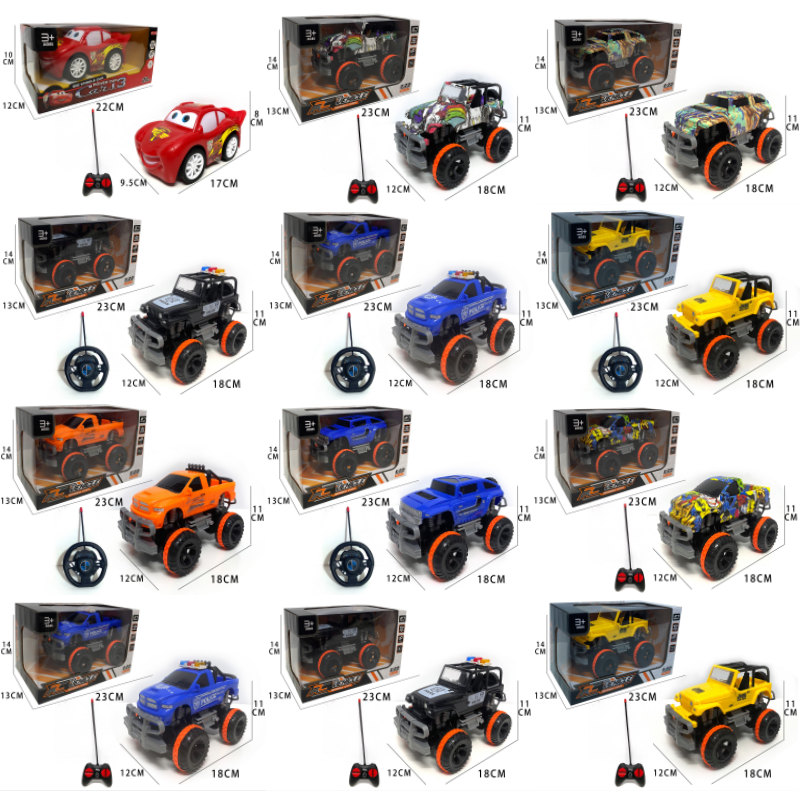 Colorful remote-controlled children's go-kart toy cars, fun racing cars, remote-controlled cars, children's toy gifts Application Scenario
