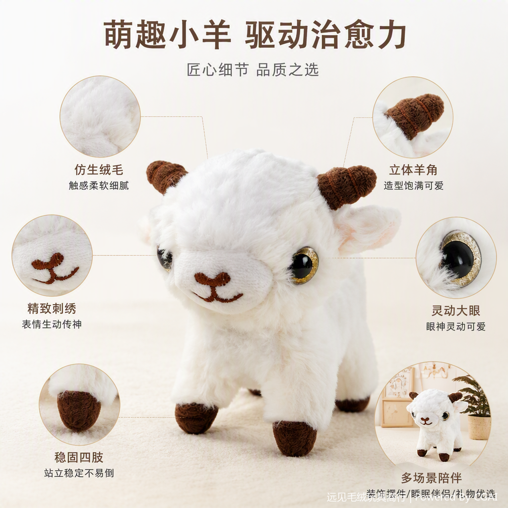 Best-selling Xinjiang little sheep plush toys, sheep plush figurines, plush toys Application Scenario