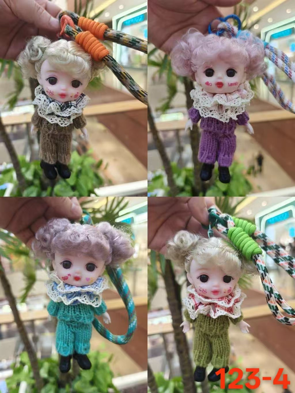 Long-legged doll keychain clothes come in a variety of exquisite styles