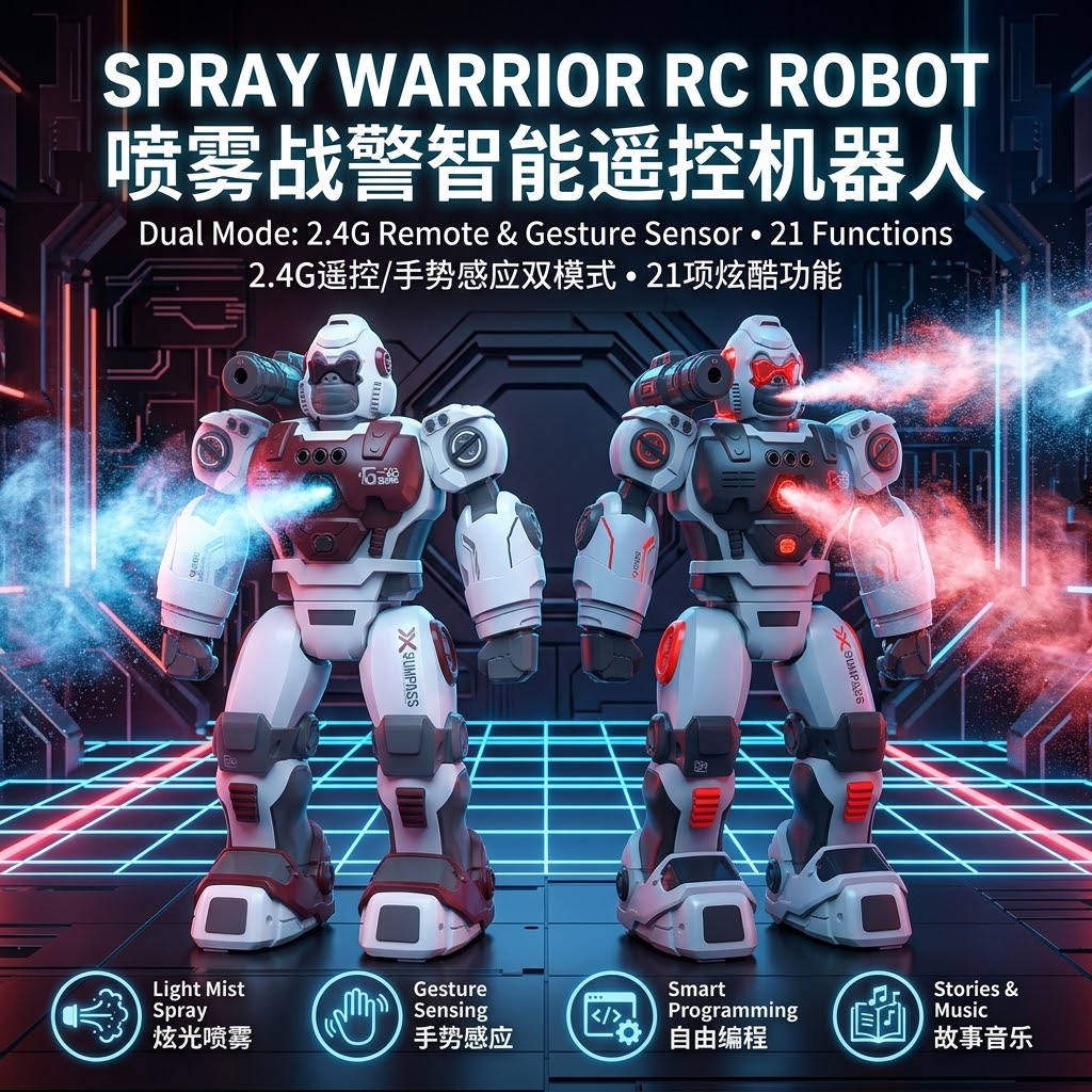 Control de voz inteligente robot AI gran modelo truco máquina perro cyberman inteligente máquina perro control remoto pequeña abeja travieso perro dudu diálogo de voz inteligente perro robot