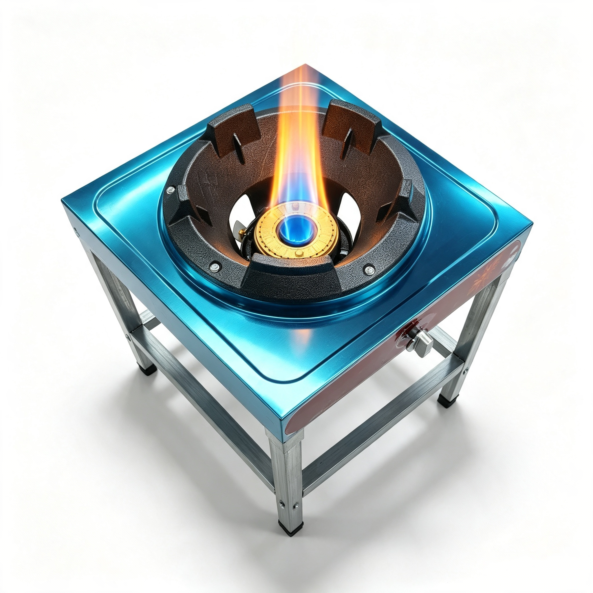 Commercial high-intensity single-burner stainless steel vertical high-intensity stove, high-pressure direct injection blue flame energy-saving high-intensity stove, specially designed for stir-frying in restaurants and food stalls. Thickened cast iron burner head, durable, compatible with liquefied gas and natural gas, strong firepower Commercial high-intensity single-burner stainless steel vertical high-intensity stove, high-pressure direct injection blue flame energy-saving high-intensity stove, specially designed for stir-frying in restaurants and food stalls. Thickened cast iron burner head, durable, compatible with liquefied gas and natural gas, strong firepower