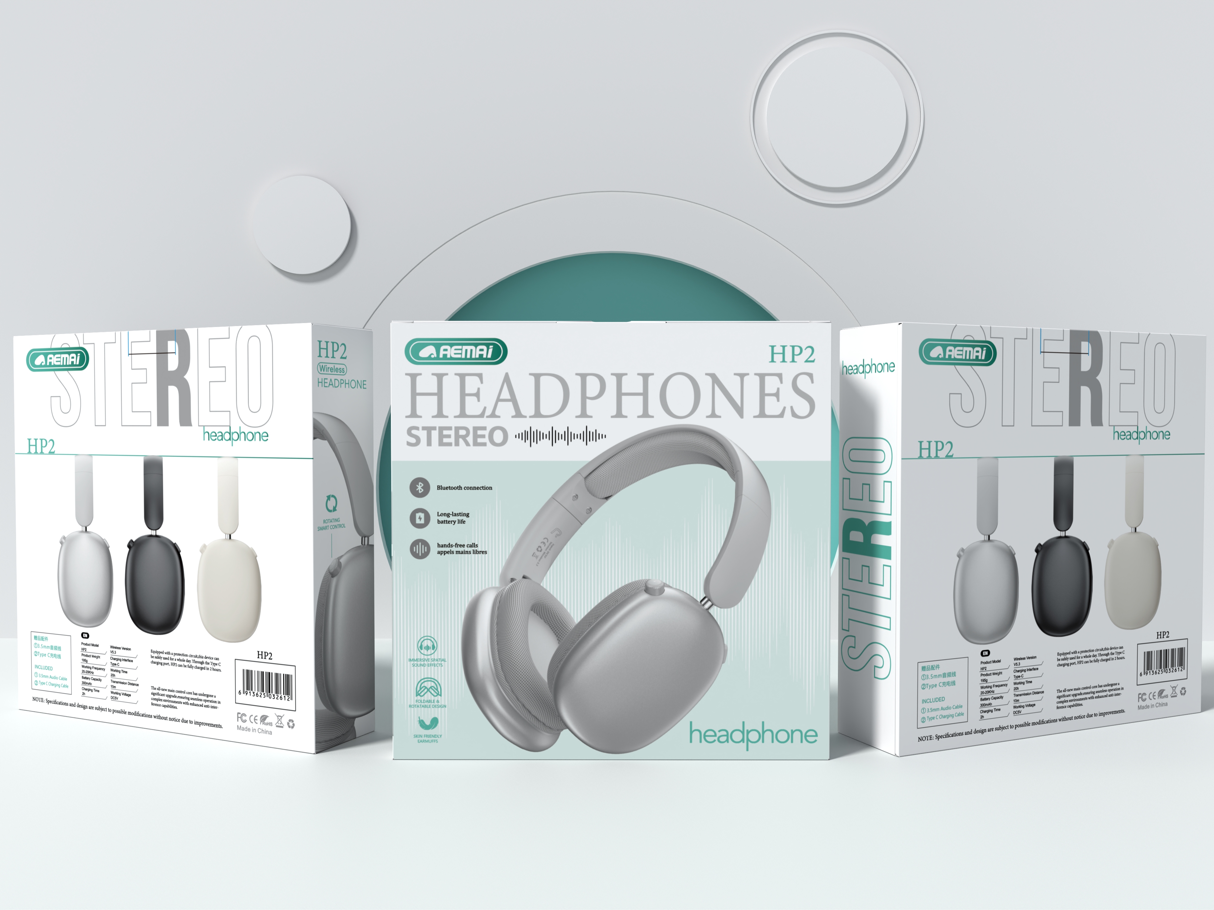 AEMAi-HP2 с удобными bluetooth наушниками для лёгкого движения
