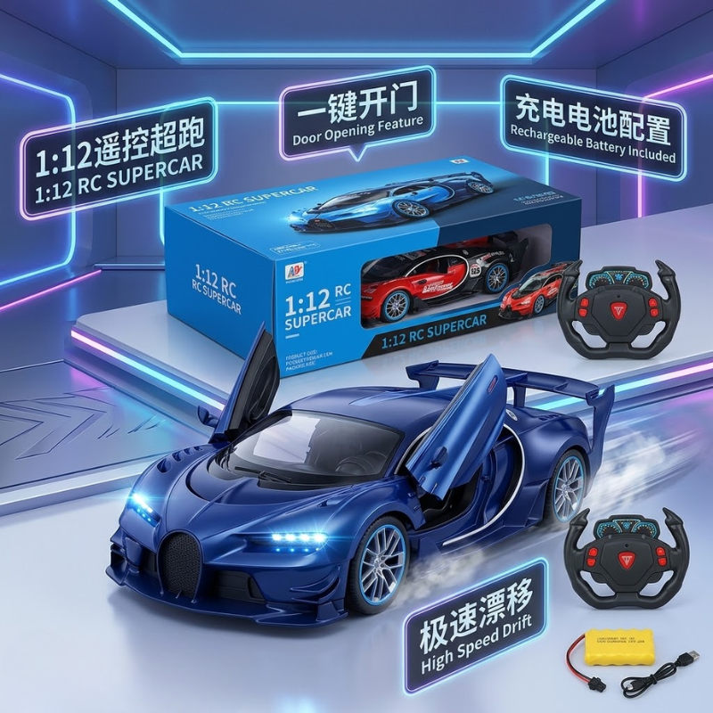 Colorful remote control racing car models, children's toys, go-karts, remote control cars, fun racing cars, children's entertainment cars Specification image