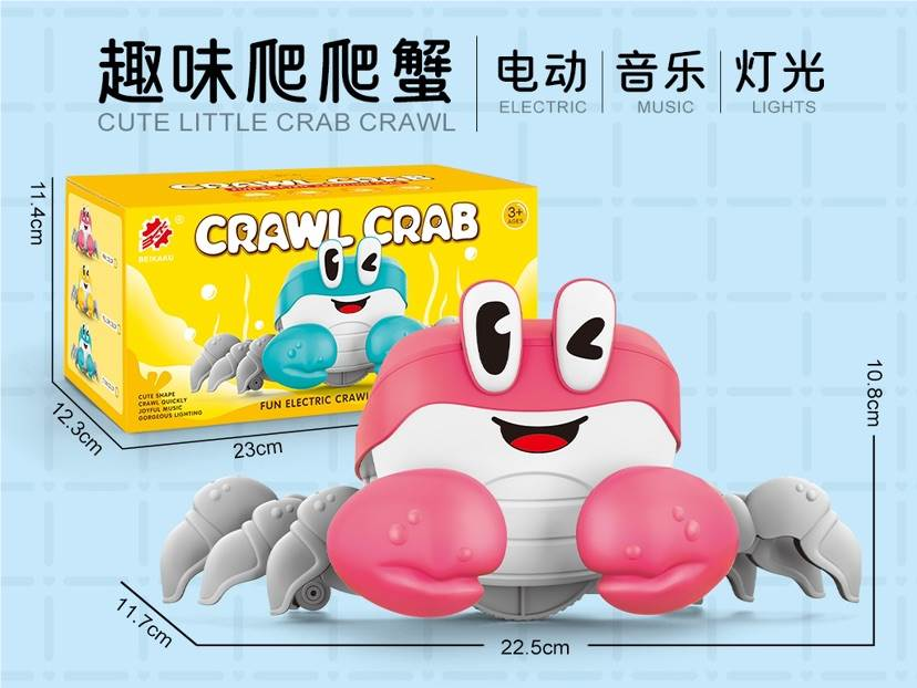 TM13972 electric crab (juguete musical con luz eléctrica)