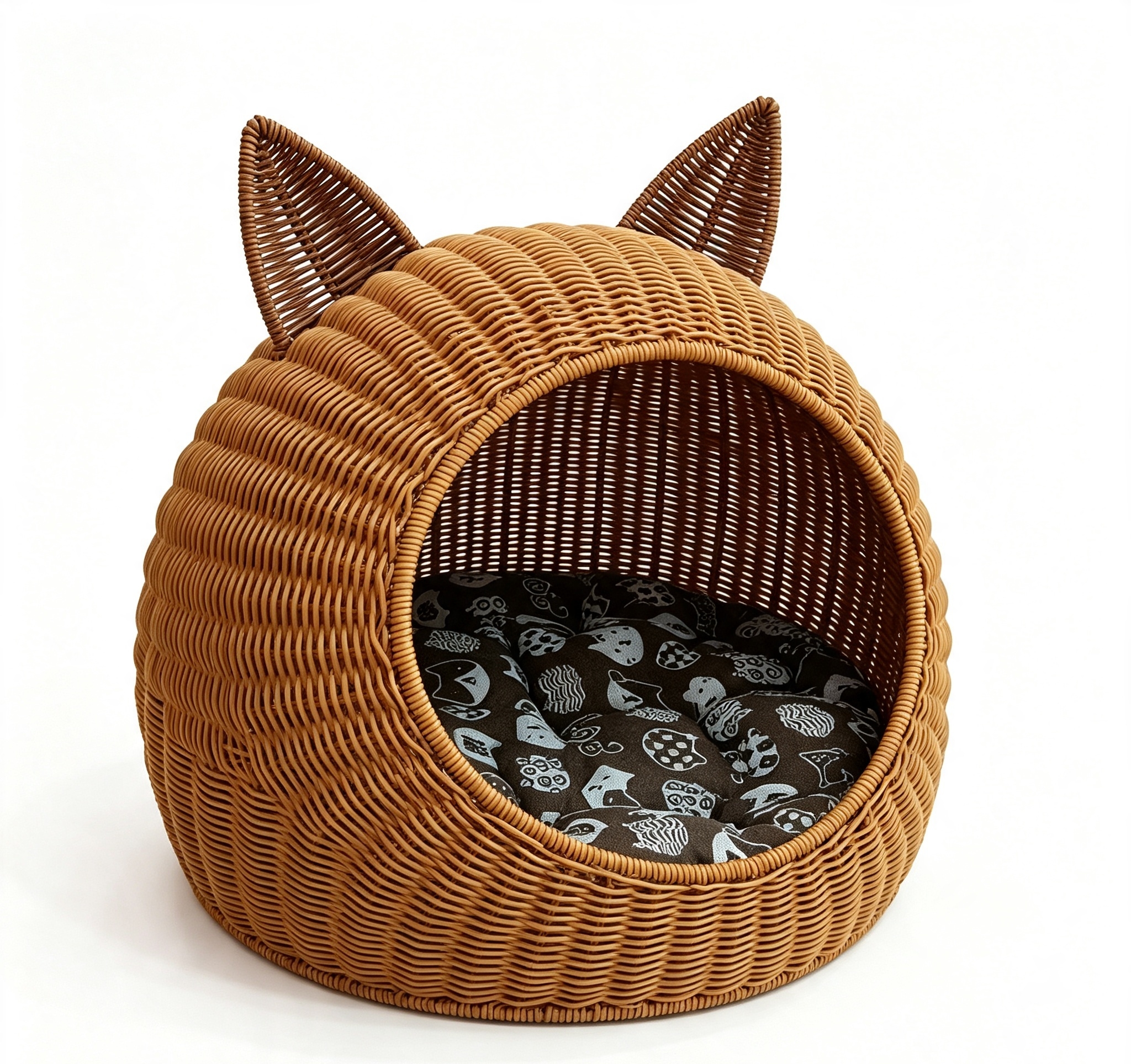 Кошачья голова из коричневого клея, сделанная из кошачьей головы с коричневым мультяшным ковриком, кошачий питомник, кошачий питомник, кошачий питомник, кошачий питомник Application Scenario