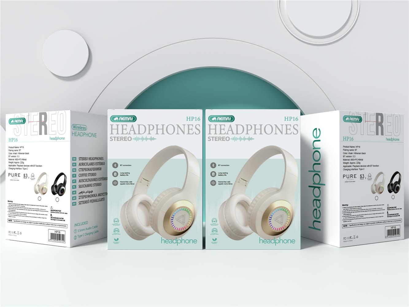 Наушники bluetooth с головками AEMAi-HP16
