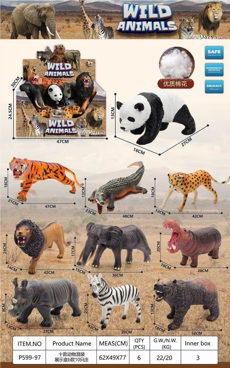 TM13965 diez animales mezclado caja de presentación modelo B diez unidades Application Scenario