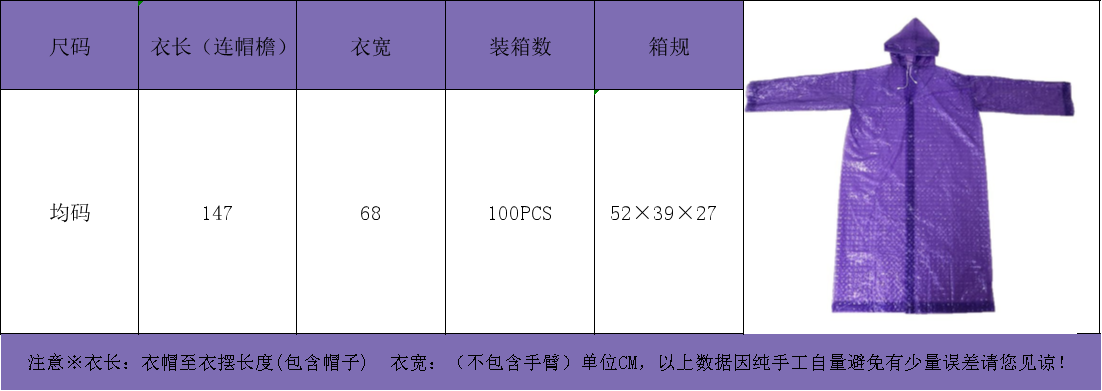 笠王新款时尚3D感成人纽扣款雨衣回头率非常高厂家批发直销详情1