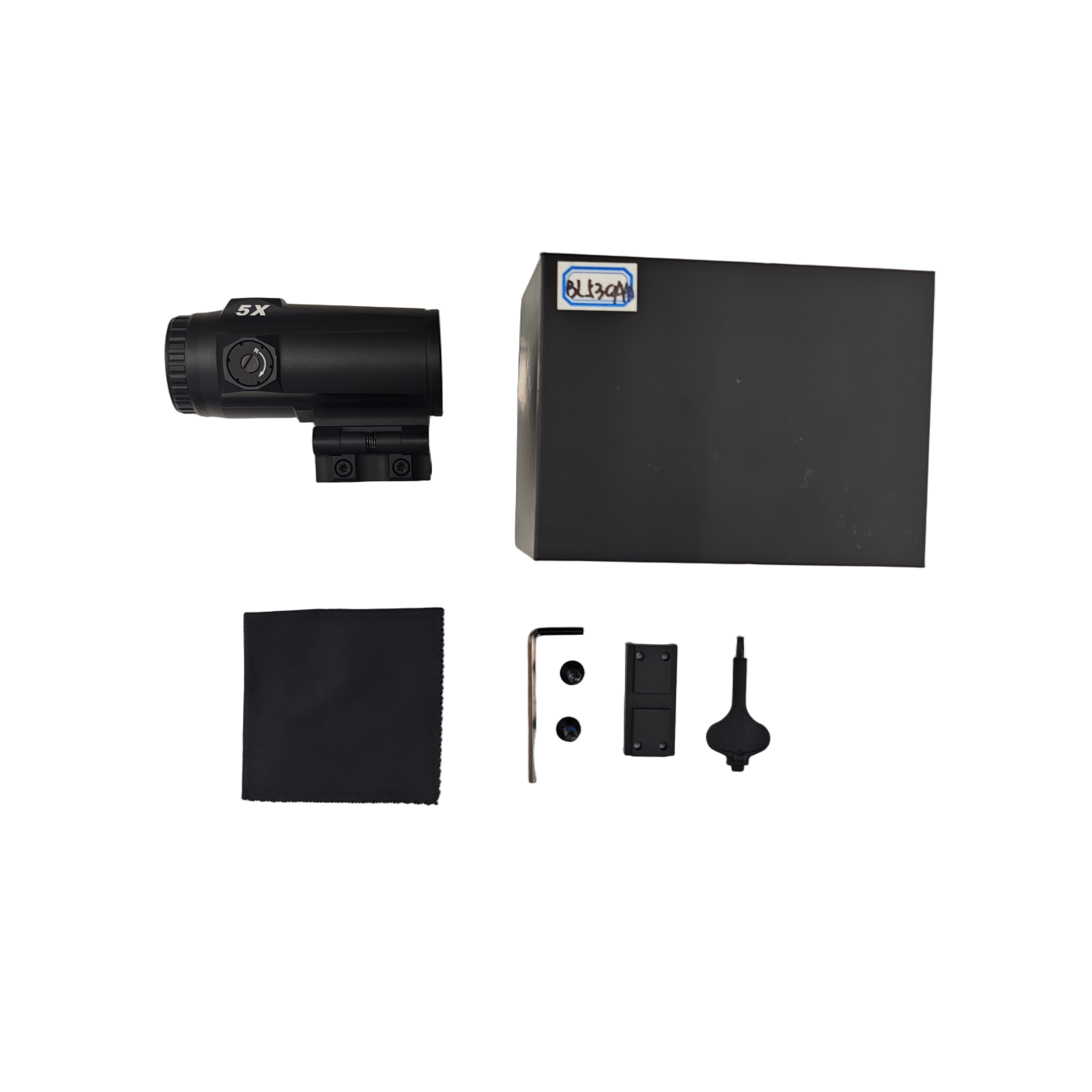 5×30 prism sight, black metal fixed-magnification prism, outdoor tactical optical sight Item Picture