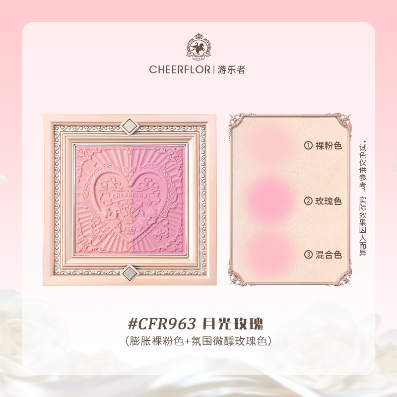 CHEERFLOR riders smiley secret frame serie doble color blush Application Scenario